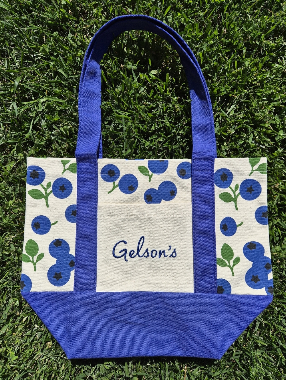 Gelson's Mini Blueberrie Canvas Bag